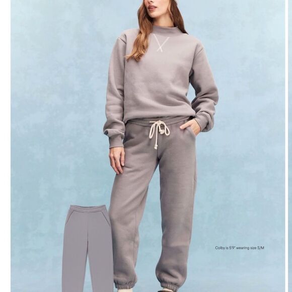 Parke Pants - Parke Tonal Drawstring Unisex Sweatpants Stone
